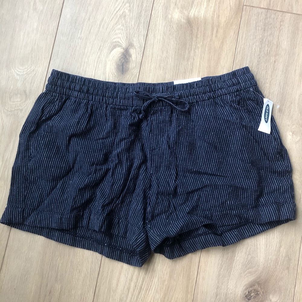 Old Navy Linen-Blend Stripe Shorts